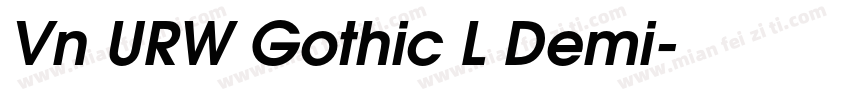 Vn URW Gothic L Demi字体转换